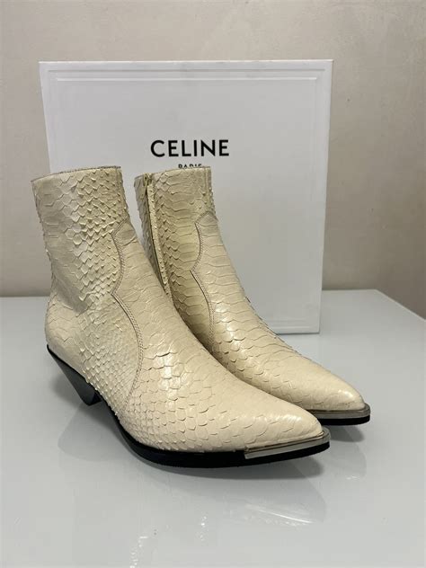 celine python boots|MY NEW CELINE PYTHON BOOTS .